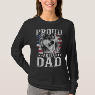 Proud Akita Dad - Patriottische Vaderdag Canine Do T-shirt