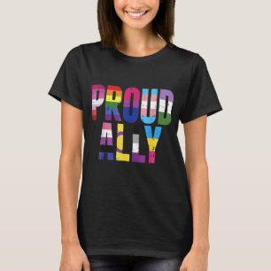 Proud Ally Lgbetq Lesbian Gay Bisexual Trans Pan Q T-shirt