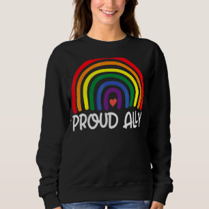 Proud Ally Pride Gay Lgbt Day Maand Parade Rainbo Trui