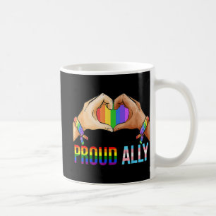 Proud Ally Pride LGBT Transgender Flag Heart Gay L Koffiemok