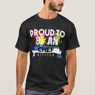 Proud als Chef-burger gebakken piratenschip chef-k T-shirt