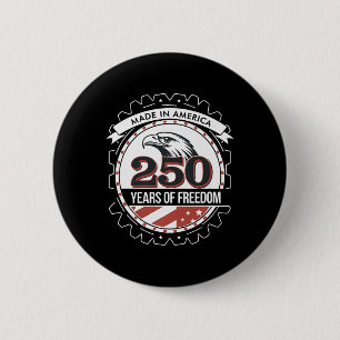 Proud America 250th Jubileum Grunge Verenigde Stat Ronde Button 5,7 Cm