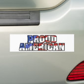 Proud American bumper sticker (Op auto)