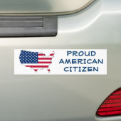Proud American Citizen Bumpersticker (Op auto)