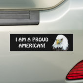 Proud American Eagle Bumpersticker (Op auto)