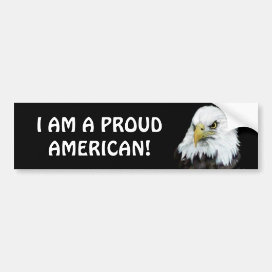 Proud American Eagle Bumpersticker (Voorkant)