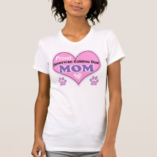 Proud American Eskimo Dog mama T-shirt