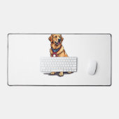 Proud American Golden Retriever Vintage Tee 4 (Clavier et souris)