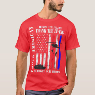 Proud American Honor The Fallen Dank jullie vetera T-shirt
