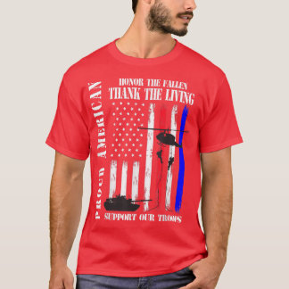 Proud American Honor The Fallen Dank jullie vetera T-shirt