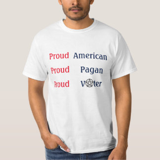 Proud American Pagan Voter T-shirt
