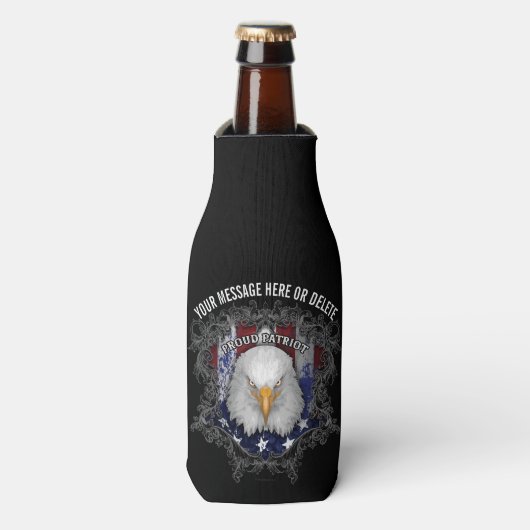 Proud American Patriot Bottle Cooler (Fles Voorkant)