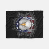Proud American Patriot Fleece Deken (Voorkant (Horizontaal))