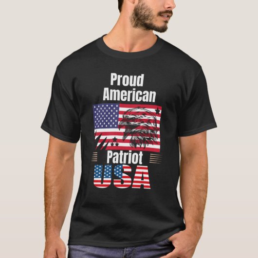 Proud American Patriot T-Shirt (Voorkant)
