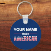 Proud American Personalized Sleutelhanger (Voorkant)