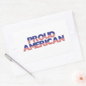 Proud American Rechthoekige Sticker (Envelop)