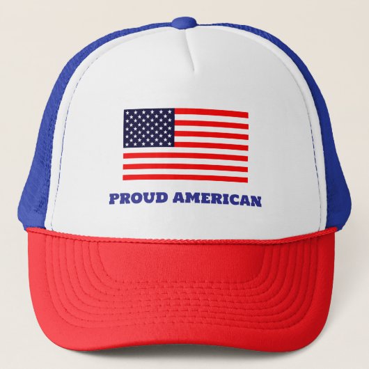 Proud American Trucker Hat Trucker Pet (Voorkant)