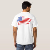 Proud American USA Vlag T-shirt (Achterkant volledig)