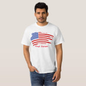 Proud American USA Vlag T-shirt (Voorkant volledig)