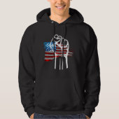 PROUD AMERICAN - wht  Hoodie (Voorkant)
