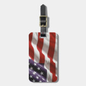 Proud and Patriotic USA Bagagelabel (Voorkant verticaal)