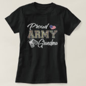 Proud Army Grandma Shirt: Militaire Pride T-shirt (Design voorkant)