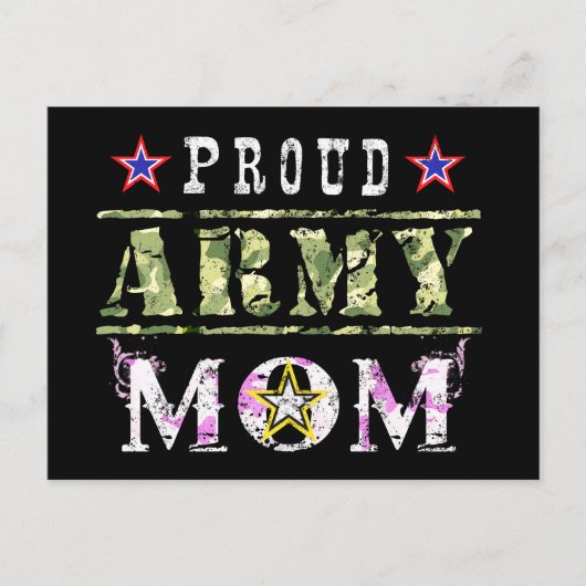 Proud Army Mam Briefkaart (Voorkant)