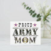 Proud Army Mam Briefkaart (Staand voorkant)