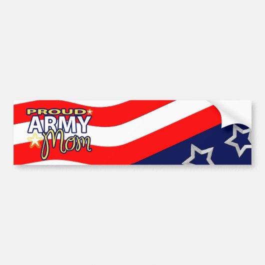Proud Army Mam Bumpersticker (Voorkant)