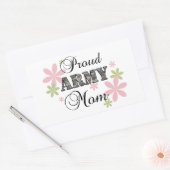 Proud Army Mam [fl c] Rechthoekige Sticker (Envelop)