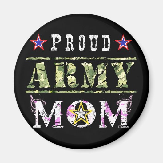 Proud Army Mam Magneet (Voorkant)