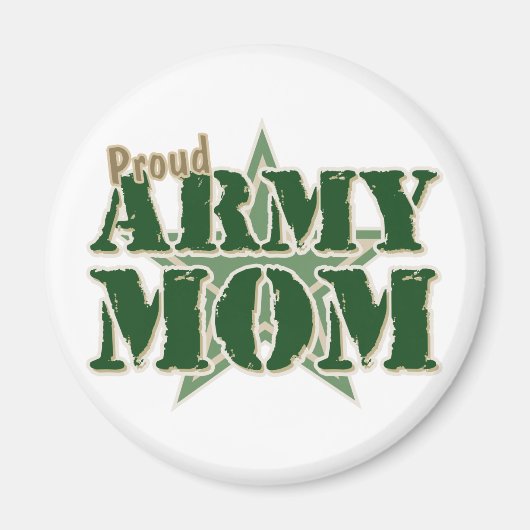 Proud Army Mam Magneet (Voorkant)