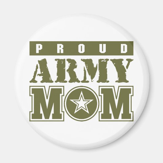 Proud Army Mam Magneet (Voorkant)