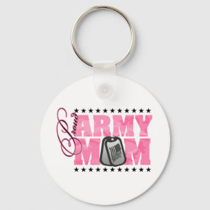 Proud Army Mam Pink Camo Sleutelhanger