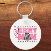 Proud Army Mam Pink Camo Sleutelhanger (Voorkant)