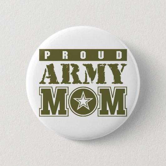 Proud Army Mam Ronde Button 5,7 Cm (Voorkant)