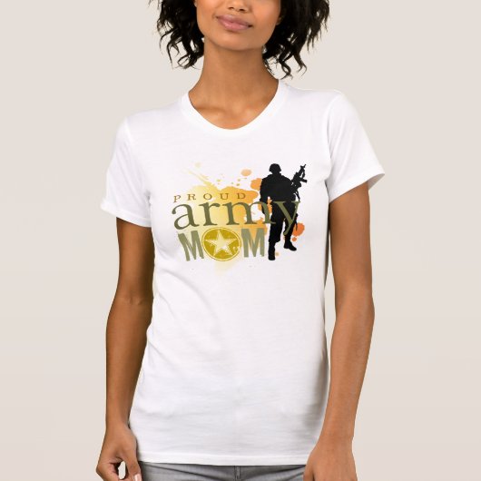 Proud Army Mam T-shirt (Voorkant)