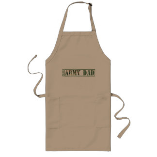 Proud Army Pap Long Khaki Apron Lang Schort