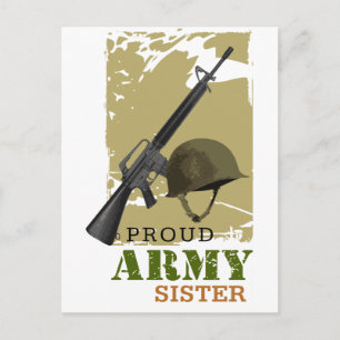 Proud Army Sister Briefkaart
