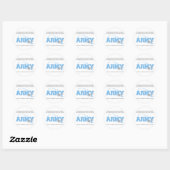 Proud ARMY Wife Ronde Sticker (Vel)