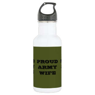 Proud Army Wife Waterfles