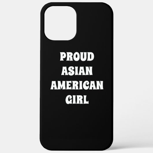 Proud Asian American Girl, zwart wit Case-Mate iPhone Case (Achterkant)