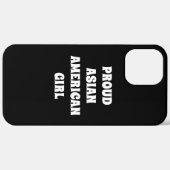 Proud Asian American Girl, zwart wit Case-Mate iPhone Case (Achterkant / Rechts)
