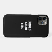 Proud Asian Girl, zwart wit Case-Mate iPhone Case (Achterkant (horizontaal))