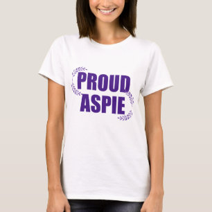 Proud Aspie  Paars aspergersyndroom T-shirt