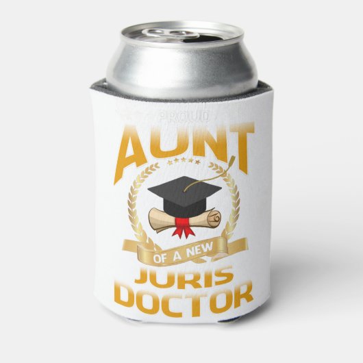 Proud Aunt Of A New Juris Doctor Blikjeskoeler (Blikje Achterkant)