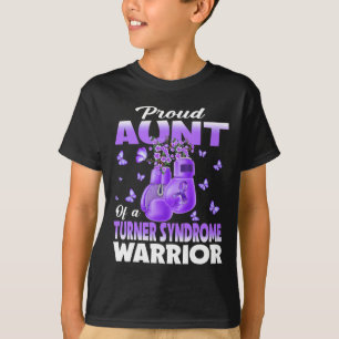 Proud Aunt van een Turner Syndrome Warrior Awarene T-shirt
