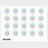 Proud Auntie Ronde Sticker (Vel)