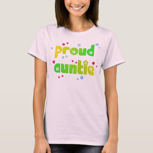 Proud Auntie T-shirt (Voorkant)