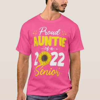 Proud Auntie van een senior van 2022 Afstuderen 20 T-shirt